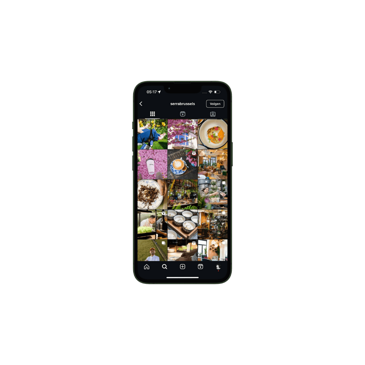 FEED OF A BRUSSELS RESTAURANT NAMED SERRA
